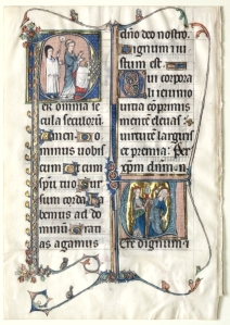 Beauvais Missal leaf at the Cleveland Museum of Art (acc. 1982.141)