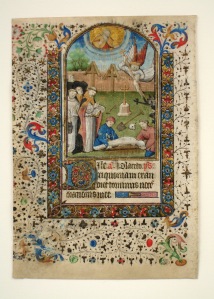 French; Latin text LEAF FROM A BOOK OF HOURS, SERVICE FOR THE DEAD, ca. 1450 Ink and gilt Memphis Brooks Museum of Art, Memphis TN; Brooks Memorial Art Gallery Purchase 56.27