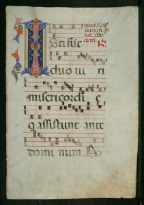 Antiphonal, Italy, s. XV (Museum of Fine Arts, St. Petersburg, Florida, Gift of Lothar and Mildred Uhl, Acq. 2007.12.4 recto)