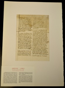 Aristotle, Nichomachean Ethics, manuscript on paper (Germany, 1365)