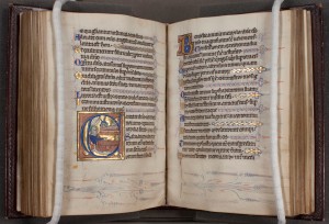 Psalter, Use of St-Denis (Paris, s. XIII 1/2) (UNC, Chapel Hill, MS 11, f. 96v)