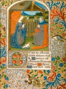 The Nativity, Book of Hours (Rouen, ca. 1480) (Chrysler Museum 2014.236, Given by the Irene Leache Memorial Foundation, to honor the memory of Alice Rice Jaffé, 1992)