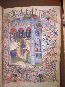 Mass of St. Gregory (BPL MS q. Med. 81, f. 143 r, slightly later addition)