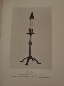 Otto F. Ege's Rowfant Club candlestick, as reproduced in the Club's Candlestick Book.